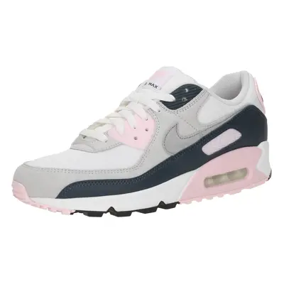 Nike Sportswear Rövid szárú sportcipők 'AIR MAX 90' bazaltszürke / világosszürke / rózsaszín / f