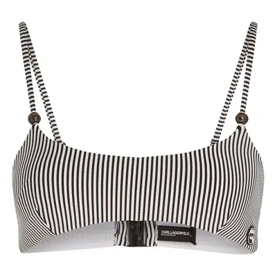 Karl Lagerfeld Bikini felső fekete / fehér