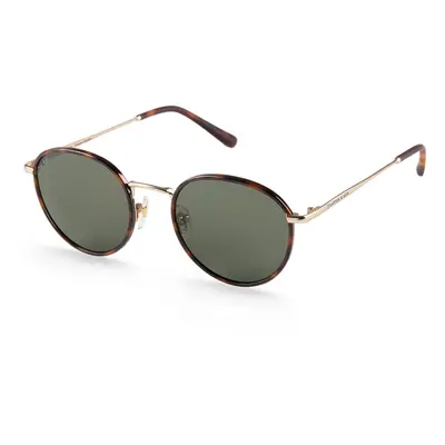 Kapten & Son Napszemüveg 'London Gold Tortoise Green' barna / arany / zöld