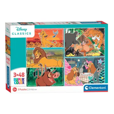 Clementoni - Disney állatok puzzle 3 x 48 db-os