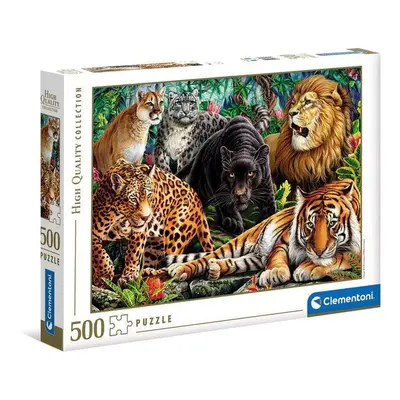 Vadmacskák - 500 db-os puzzle - Clementoni