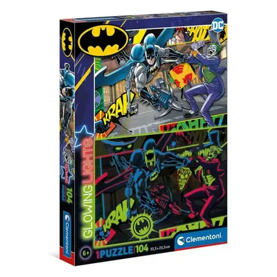 Clementoni - Fluoreszkákó Batman puzzle 104 db-os