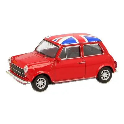 Union Jack Mini Cooper Boxed - piros