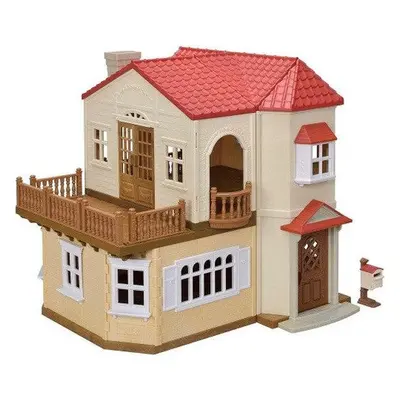 Sylvanian Piros tetős világítós ház