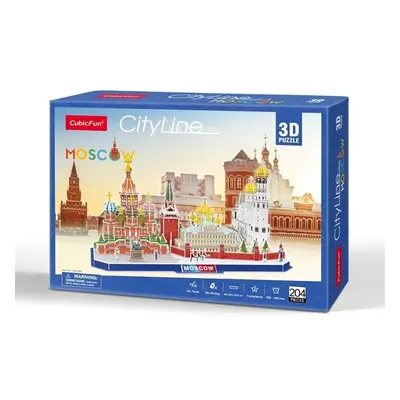 CubicFun: Moszkva - City Line 3D puzzle 204 db-os