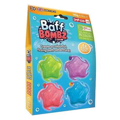 Baff Bombz - csillag formájú fürdőbomba 4x35g