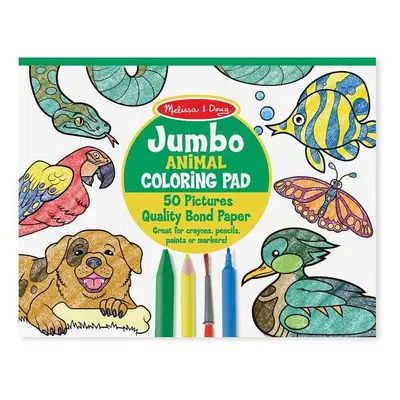 Melissa & Doug - Jumbo színező, állatok