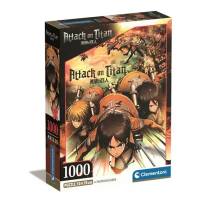 Clementoni - Attack on Titan puzzle 1000 db-os