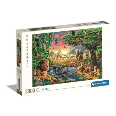 Clementoni - Afrikai összejövetel puzzle 2000 db-os