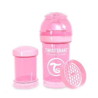 Twistshake Kólika elleni cumisüveg 180 ml-es, pink