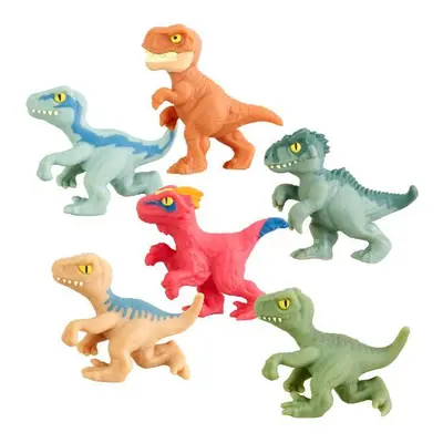 Goo Jit Zu - Jurassic World nyújtható mini dinó szett - 6 db-os