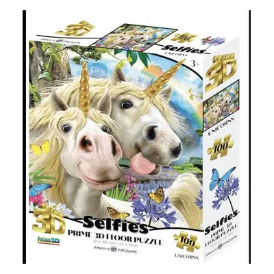 Unikornis szelfi 3D puzzle 100 db-os