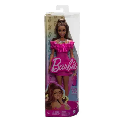 Barbie 65. Évfordulós baba pink metál ruhában