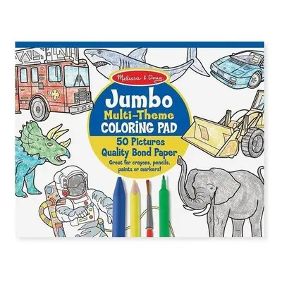 Melissa & Doug Jumbo színező, kék