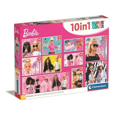 Clementoni - Barbie 10 az 1-ben szuper színes puzzle