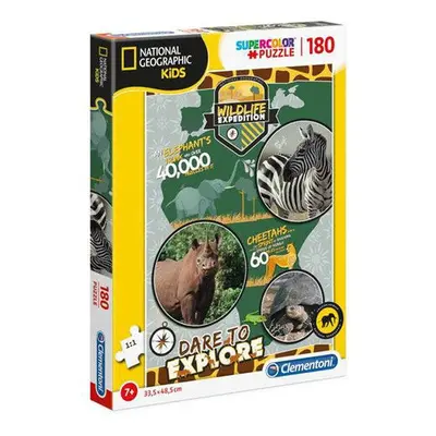 National Geo Kids Vadvilági Expedíció - 180 db-os puzzle - Clementoni