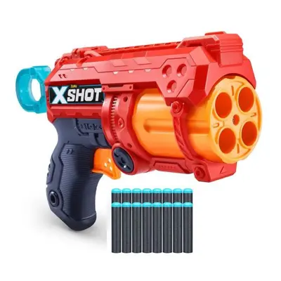 X-Shot Fury 4 lövetű szivacslövő pisztoly - piros