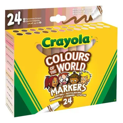 Crayola - A világ színei bőrszínű filc 24 féle