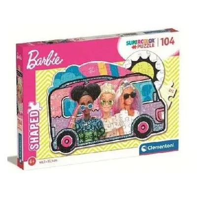 Clementoni Barbie lakóautója supercolor 104 db-os puzzle