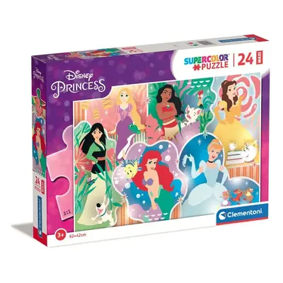 Clementoni - Disney Hercegnők Maxi Puzzle 24 db-os