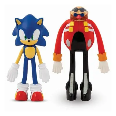 Bend-ems Sonic figura szett 2 db-os, Sonic vs. Dr. Eggman