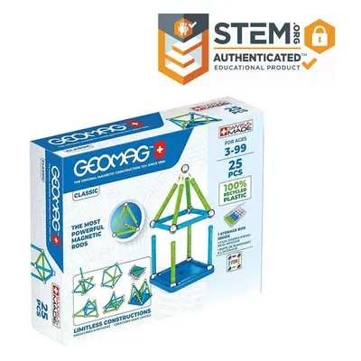 Geomag Green Line Classic 25 db-os mágneses építőjáték