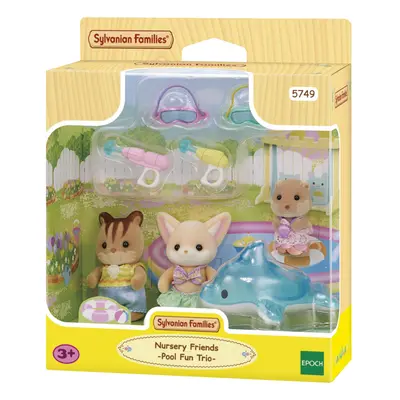 Sylvanian Families Ovis barátok - Medencézős szett figurákkal