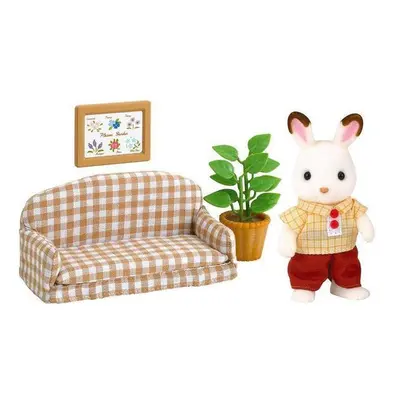 Sylvanian Families Csoki Nyuszi papa heverővel szett