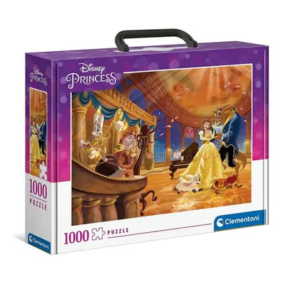 Clementoni - Disney Princess: Szépség és a Szörnyeteg - 1000 db-os puzzle bőröndben