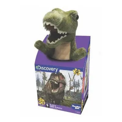 Tyrannosaurus 48 db-os puzzle plüss játékkal