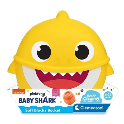 Baby Shark vödör építőkockákkal - Clemmy