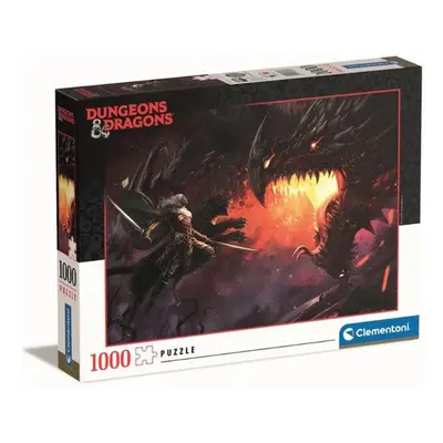 Clementoni Dungeons and Dragons - Fekete Sárkány, 1000 db-os