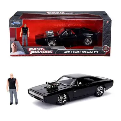 Halálos iramban - Dom figura és Dodge Charger R/T fém autó 1:24