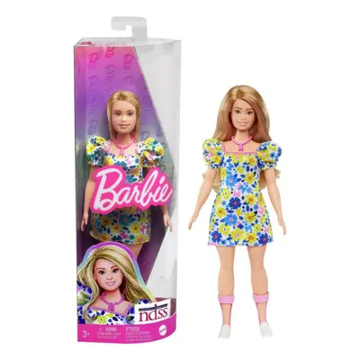 Barbie Fashionista baba - Szőke hajú virágos ruhás