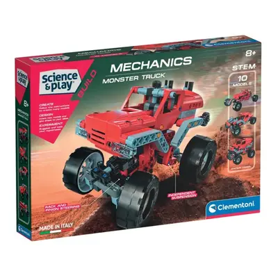 Clementoni Science and Play Mechanics - Monster Truck építőjáték