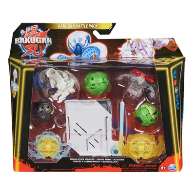 Bakugan Battle Pack - Special Attack Bruiser és Octogan, Ventri, Hammerhead, Butterclaw