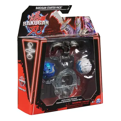 Bakugan Különleges támadás kezdő csomag - Nillious, Titanium Dragonoid és Titanium Trox