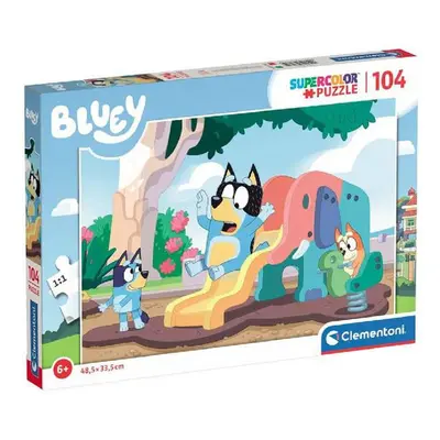 Clementoni Bluey kutya csúszdázik 104 db-os supercolor puzzle