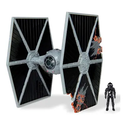 Star Wars - Tie Figther (Battle Damage)- Csillagok háborúja jármű figurával 8 cm-es