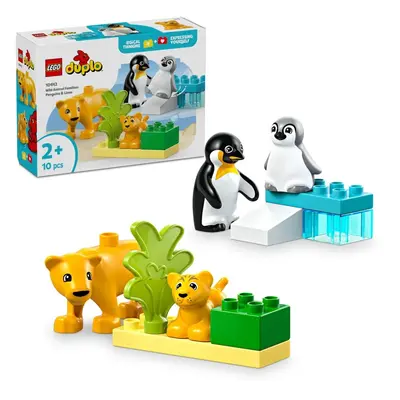 LEGO® DUPLO: 10442 Állatcsaládok a vadvilágban - Pingvinek és oroszlánok