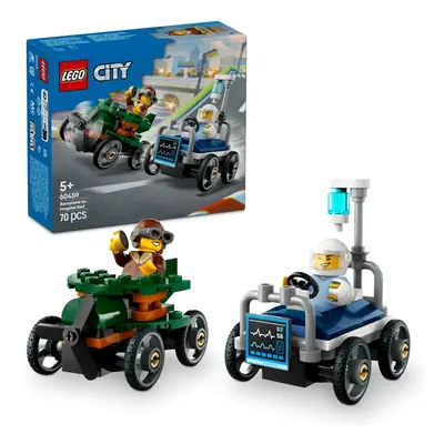 LEGO® City: 60459 Repülő vs. kórházi ágy, versenyautós csomag